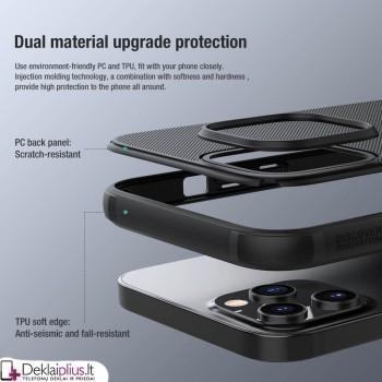 Nillkin Frosted shield plastikinis dėklas - juodas (Apple Iphone 13 Pro) Nillkin Frosted shield plastikinis dėklas - juodas (Apple Iphone 13 Pro)